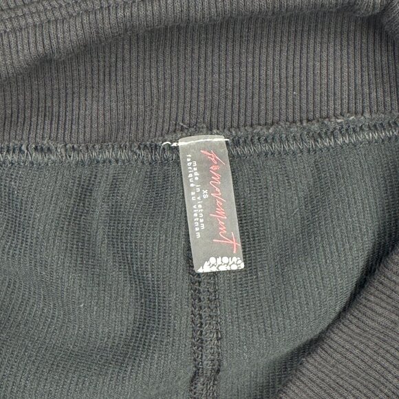 Free People Movement Flare Velvet Yoga Ribbed Pants High Rise Lounge Y2K Gray XS - Picture 7 of 11